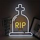 RIP LED-Neonschild für Halloween Wohnzimmer
