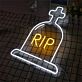 RIP LED-Neonschild für Halloween Wohnzimmer