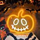 Halloween Kürbis mit Gesicht LED-Neonschild für Halloween Party