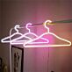Kleiderbügel LED-Neonschild für Boutique und Ankleidezimmer