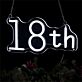 Brighten Up the Celebration: Transform Your Birthday Bash, Home, or Bar with the Happy Birthday 18th LED Neon Sign.