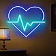 Bring romance and cool vibes to your bedroom, bar, or event with the Heart and Wave LED Neon Sign.