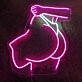 Erotische Silhouette einer Frau LED-Neonschild für Bar Club