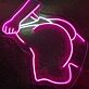 Erotische Silhouette einer Frau LED-Neonschild für Bar Club