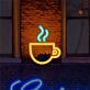 Brighten Up Your Cafe or Kitchen: Hot Coffee LED Neon Sign Perfect for Creating a Warm, Inviting Atmosphere