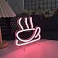 Brighten Your Cafe or Kitchen Ambiance with the Hot Coffee LED Neon Sign.