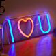 Enhance Romantic Ambiance at Home, Weddings, and Anniversaries with I Love You Shaped Red LED Neon Sign.