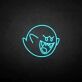 Cartoon Geist LED-Neonschild Gaming Zimmer