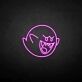 Cartoon Geist LED-Neonschild Gaming Zimmer