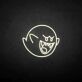Cartoon Geist LED-Neonschild Gaming Zimmer