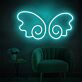 Brighten Your Space: The Kawaii Anime Wings Decoration LED Neon Sign for Home, Office, and Cosplay Events.