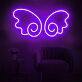 Brighten Your Space: The Kawaii Anime Wings Decoration LED Neon Sign for Home, Office, and Cosplay Events.