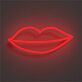 Brighten Up Your Bedroom, Bar, or Beauty Salon with the Lively Kissy Lips LED Neon Sign.