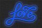 Love Schriftzug als LED-Neonschild
