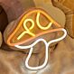 Bring a whimsical glow to your bedroom, gaming setup, or café with the LED Neon Mushroom Cute LED Neon Sign.