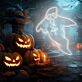Geisterfigur LED-Neonschild für Halloween Party