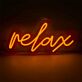 Brighten Your Space: Perfect for Home Decor, Office Ambiance, and Bar Settings with LED Relax LED Neon Sign.
