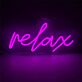 Brighten Your Space: Perfect for Home Decor, Office Ambiance, and Bar Settings with LED Relax LED Neon Sign.
