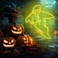 Geisterfigur LED-Neonschild für Halloween Party