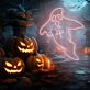 Geisterfigur LED-Neonschild für Halloween Party