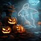 Geisterfigur LED-Neonschild für Halloween Party