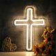 Kreuz LED-Neonschild Wohnzimmer Dekoration