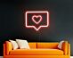 Herz Symbol in Chatblase LED-Neonschild Wohnzimmer Schlafzimmer