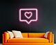 Herz Symbol in Chatblase LED-Neonschild Wohnzimmer Schlafzimmer