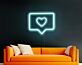 Herz Symbol in Chatblase LED-Neonschild Wohnzimmer Schlafzimmer
