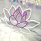 Lotusblume LED-Neonschild Wohnzimmer Yoga Studio