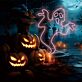 Geisterfigur LED-Neonschild für Halloween Party