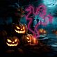 Geisterfigur LED-Neonschild für Halloween Party