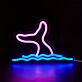 Walflosse im Meer LED-Neonschild Wohnzimmer Kinderzimmer