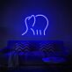 Elefanten-Silhouette als LED-Neonschild