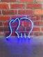 Elefanten-Silhouette als LED-Neonschild
