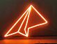 Light Up Your Office or Kid's Room with the Mini Paper Plane LED Neon Sign.