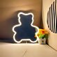 Bär Silhouette LED-Neonschild für Kinderzimmer Wohnzimmer