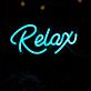 Relax LED-Neonschild Wohnzimmer Schlafzimmer