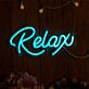 Relax LED-Neonschild Wohnzimmer Schlafzimmer