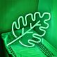 Eichenblatt LED-Neonschild Wohnzimmer Cafe