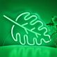Eichenblatt LED-Neonschild Wohnzimmer Cafe