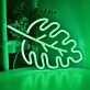 Eichenblatt LED-Neonschild Wohnzimmer Cafe