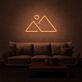 Berglandschaft mit Sonne LED-Neonschild Wohnzimmer Schlafzimmer