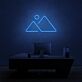 Berglandschaft mit Sonne LED-Neonschild Wohnzimmer Schlafzimmer