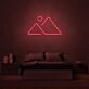 Berglandschaft mit Sonne LED-Neonschild Wohnzimmer Schlafzimmer