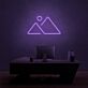 Berglandschaft mit Sonne LED-Neonschild Wohnzimmer Schlafzimmer