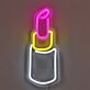 Lippenstift LED-Neonschild für Kosmetikstudio und Boutique