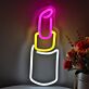 Brighten Up Your Bedroom, Beauty Salon, or Boutique with the Multi Color Lipstick Wall LED Neon Sign.