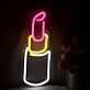 Lippenstift LED-Neonschild für Kosmetikstudio und Boutique