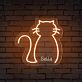 Katze LED Neonschild für Haustierbereich und Wohnzimmer